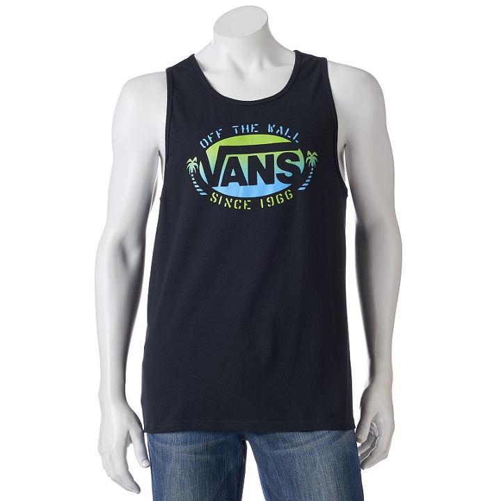 Men's Vans Sun Up Tank Top, Size: Large, Black