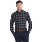 Men's Izod Regular-fit Plaid Flannel Easy-care Button-down Shirt, Size: Xl, Dark Grey