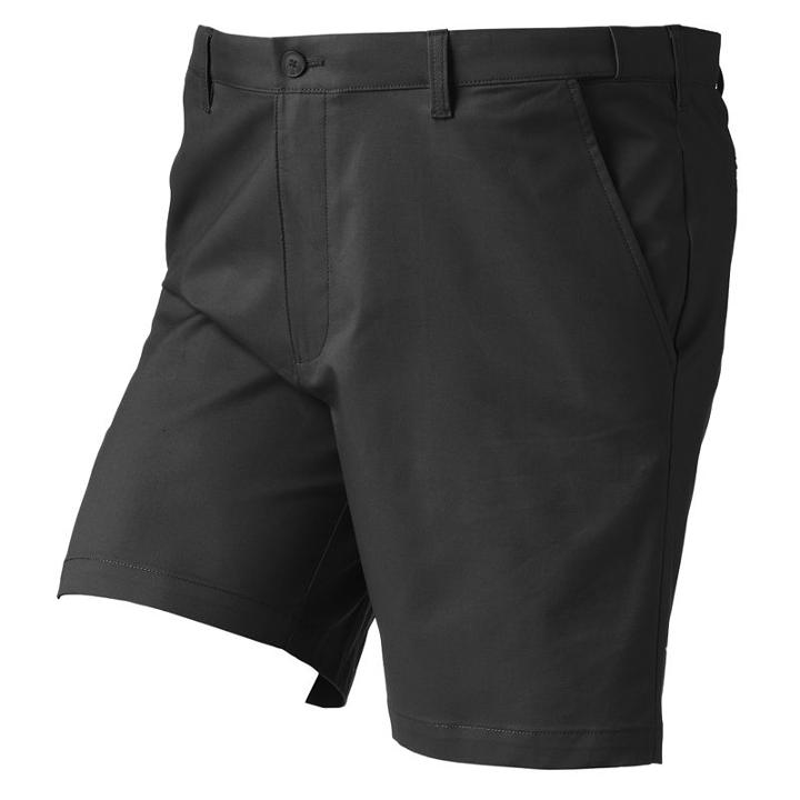 Men's Croft & Barrow&reg; Classic-fit Stretch Flat-front Shorts, Size: 38, Black