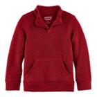 Boys 4-10 Jumping Beans&reg; 1/4 Zip Fleece Sweater, Size: 6, Med Red