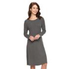Women's Apt. 9&reg; Ribbed Shift Dress, Size: Xxl, Med Grey
