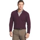 Big & Tall Van Heusen Regular-fit Cable-knit Quarter-zip Sweater, Men's, Size: 3xl Tall, Red Other