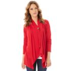 Women's Apt. 9&reg; Button Wrap Top, Size: Medium, Red