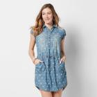 Petite Sonoma Goods For Life&trade; Chambray Shirtdress, Women's, Size: S Petite, Dark Blue