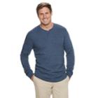 Big & Tall Sonoma Goods For Life&trade; Modern-fit Supersoft Thermal Henley, Men's, Size: 4xb, Dark Blue
