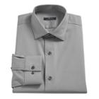 Men's Marc Anthony Slim-fit No-iron Dress Shirt, Size: 16.5-34/35, Dark Grey