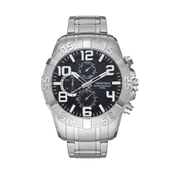 Armitron Men's Stainless Steel Watch - 20/5168bksv