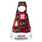 Foco Chicago Blackhawks Christmas Santa Hat, Multicolor
