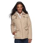 Women's Weathercast Quilted Anorak Jacket, Size: Xl, Med Brown