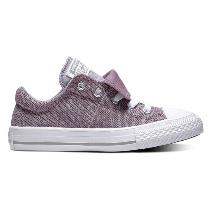 Girls' Converse Chuck Taylor All Star Maddie Double Tongue Sneakers, Size: 2, Purple