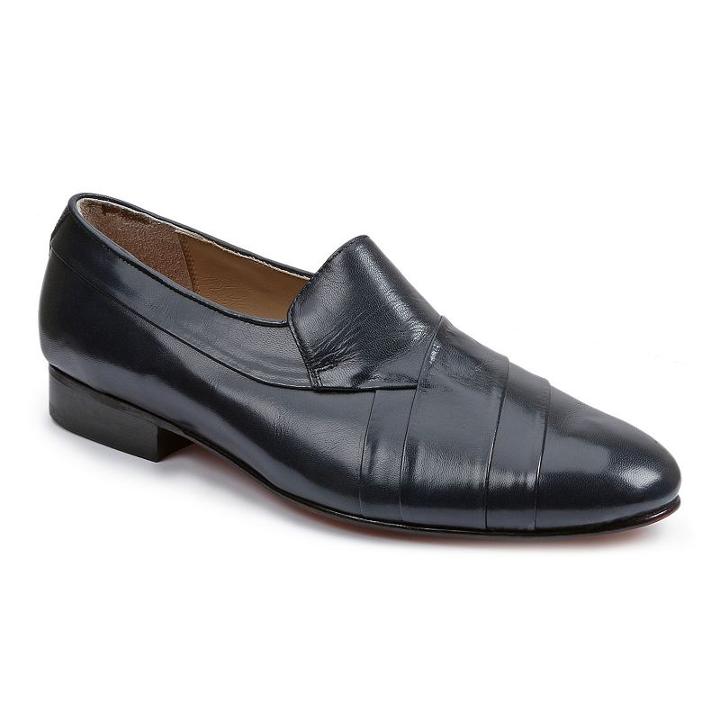 Giorgio Brutini Men's Pleated Leather Dress Shoes, Size: 13 Wide, Blue Other