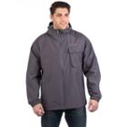 Men's Avalanche Triton Classic-fit Hooded Jacket, Size: Medium, Grey