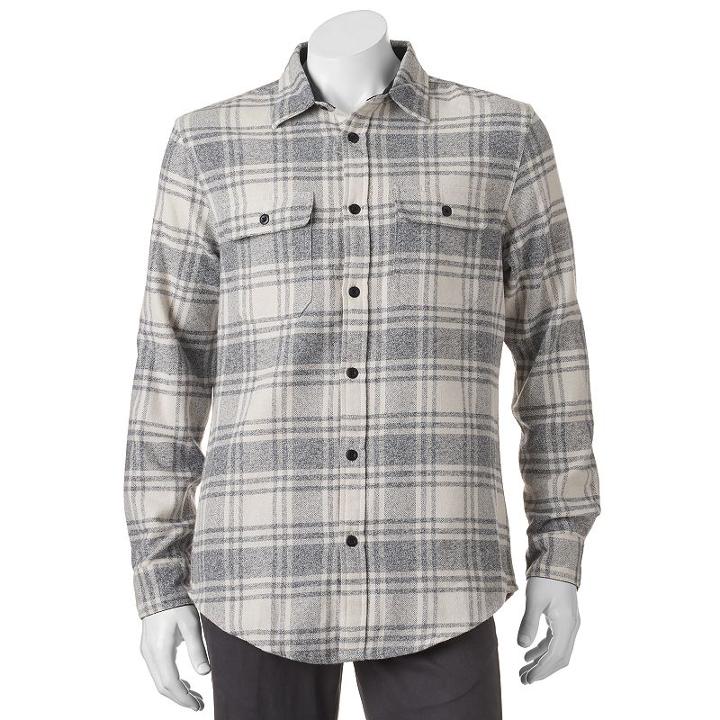 Men's Sonoma Goods For Life&trade; Donegal Modern-fit Button-down Shirt, Size: Small, Lt Beige