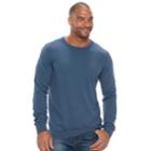 Big & Tall Sonoma Goods For Life&trade; Classic-fit Coolmax Crewneck Sweater, Men's, Size: Xxl Tall, Med Blue