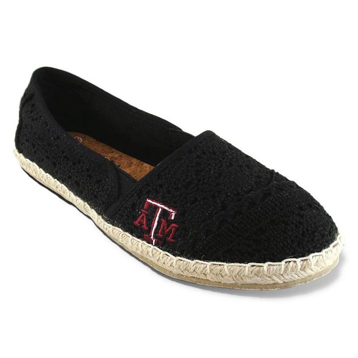 Women's Campus Cruzerz Texas A & M Aggies Napili Slip-on Shoes, Size: 6, Black