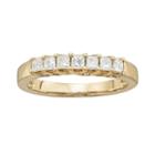 14k Gold 1/2-ct. T.w. Igl Certified Princess-cut Diamond Wedding Ring, Women's, Size: 9, White