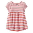 Girls 4-10 Jumping Beans&reg; Striped & Patterned Tunic Top, Girl's, Size: 6, Lt Orange