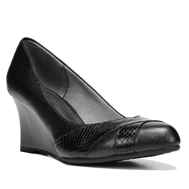 Lifestride Velocity Rizzo Women's Wedges, Size: Medium (7.5), Black