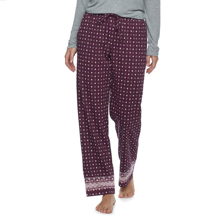 Women's Sonoma Goods For Life™ Knit Pants, Size: Large, Purple