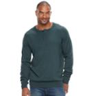 Big & Tall Sonoma Goods For Life&trade; Classic-fit Coolmax Henley, Men's, Size: L Tall, Turquoise/blue (turq/aqua)