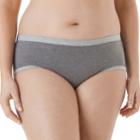 Juniors' Plus Size Saint Eve Self Binding Hipster, Size: 3xl, Grey (charcoal)