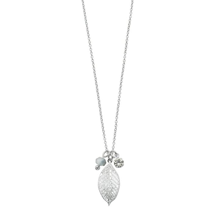 Lc Lauren Conrad Leaf Pendant Necklace, Women's, Blue