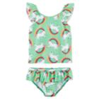 Girls 4-8 Carter's Rainbow Unicorn Tankini Top & Bottoms Swimsuit Set, Size: 6-6x