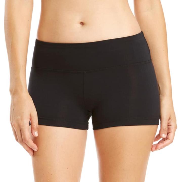 Women's Balance Collection Energy Yoga Hot Shorts, Size: Large, Black