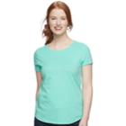 Women's Sonoma Goods For Life&trade; Essential Crewneck Tee, Size: Small, Turquoise/blue (turq/aqua)