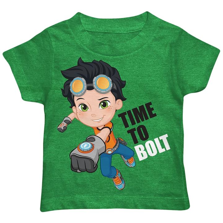 Toddler Boy Rusty Rivets Time To Bolt Graphic Tee, Size: 3t, Brt Green