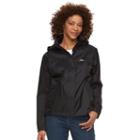 Women's High Sierra Easy Trek Hooded Packable Rain Jacket, Size: Xl, Black
