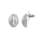 Napier Textured Openwork Nickel Free Drop Earrings, Women's, Silver