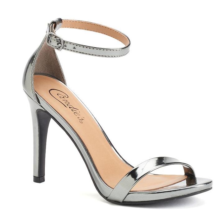 Candie's&reg; Women's High Heel Sandals, Girl's, Size: 9.5, Med Grey