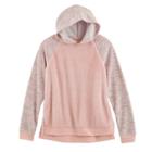 Girls 7-16 & Plus Size So&reg; Fleece Pullover Hoodie, Size: 7-8, Brt Pink