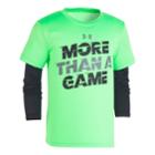 Boys 4-7 Under Armour More Than A Game Mock Layer Tee, Size: 7, Brt Green
