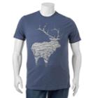 Big & Tall Sonoma Goods For Life&trade; Wood Elk Tee, Men's, Size: Xl Tall, Red Overfl