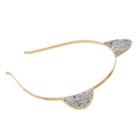 Mudd&reg; Glittery Cat Ears Headband, Gold