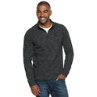 Men's Marc Anthony Slim-fit Quarter-zip Sweater, Size: Medium, Black
