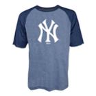 Men's Stitches New York Yankees Raglan Tee, Size: Large, Blue (navy)