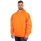 Men's Huntworth Camouflage Microfiber Hooded Rain Jacket, Size: Xl, Orange