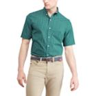 Big & Tall Chaps Classic-fit Plaid Poplin Button-down Shirt, Men's, Size: 2xb, Green