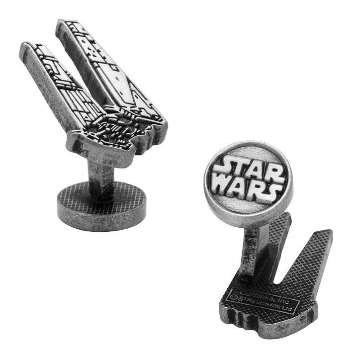 Star Wars: Episode Vii The Force Awakens Kylo Ren Shuttle Etched Cuff Links, Men's, Silver
