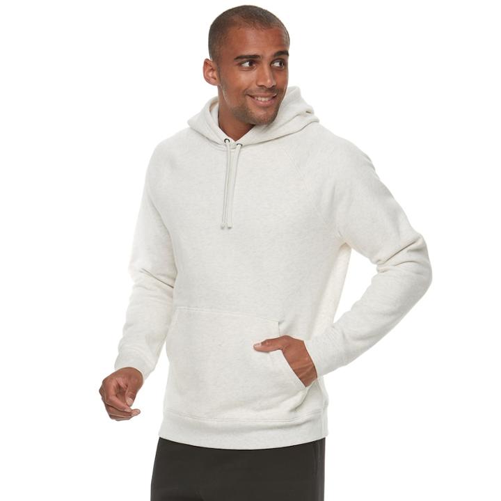 Men's Tek Gear&reg; Ultra Soft Fleece Pull-over Hoodie, Size: Xl, Lt Beige