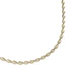 Sterling Silver Two-tone Twist Chain Necklace - 18-in, Women's, Size: 18, Grey