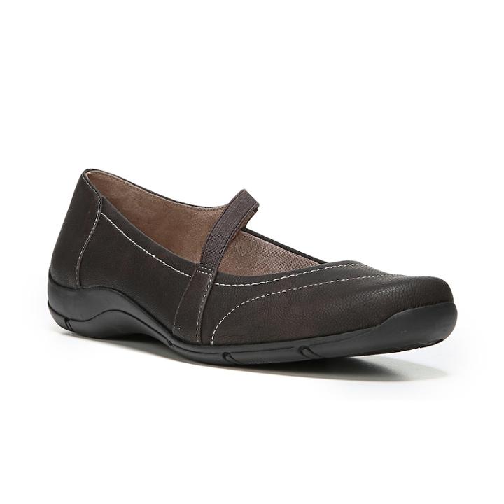 Lifestride Denver Women's Mary Jane Shoes, Size: 7.5 Wide, Brown