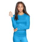 Women's Champion Varitherm Crewneck Base Layer Top, Size: Small, Med Blue