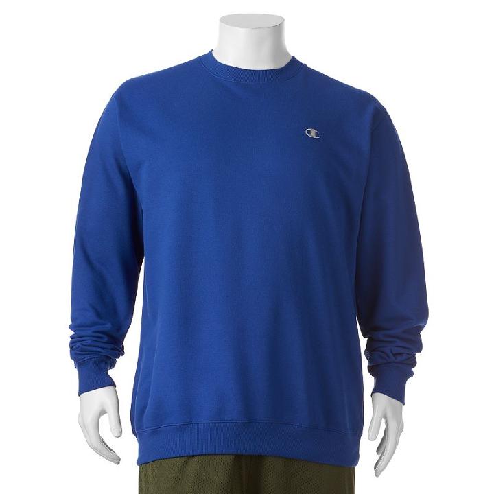 Big & Tall Champion Fleece Crewneck Sweatshirt, Men's, Size: 4xb, Dark Blue