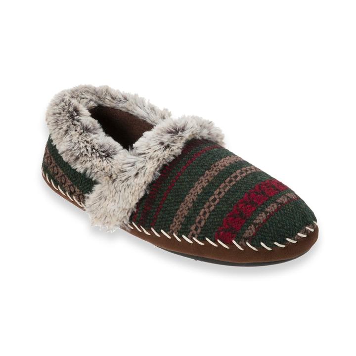 Women's Dearfoams A-line Knit Slippers, Size: Large, Black