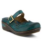 L'artiste By Spring Step Aneria Women's Clogs, Size: 41, Turquoise/blue (turq/aqua)