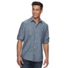 Men's Urban Pipeline&reg; Awesomely Soft Ultimate Button-down Shirt, Size: Large, Dark Blue